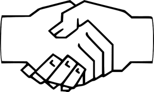 shaking hands