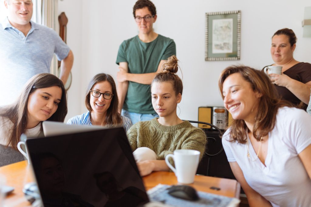 group of people sharing a single account